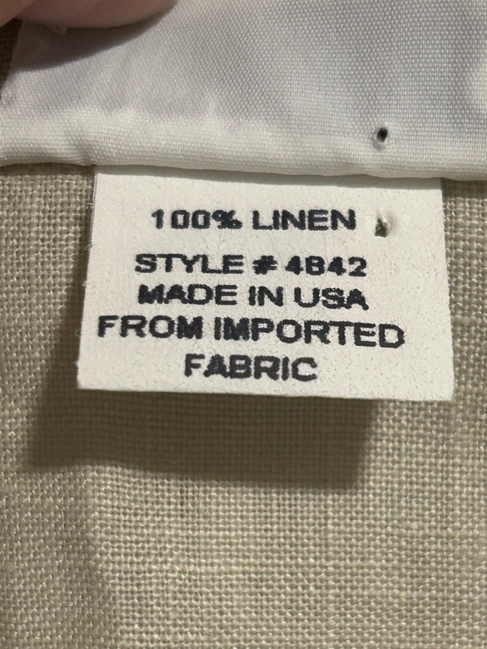 Habitat 100% Linen Button Front Blouse, Size S - Picture 5 of 6